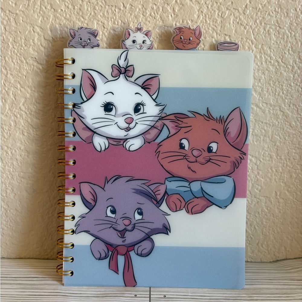 🎀Disney Aristocats Spiral Tab Journal